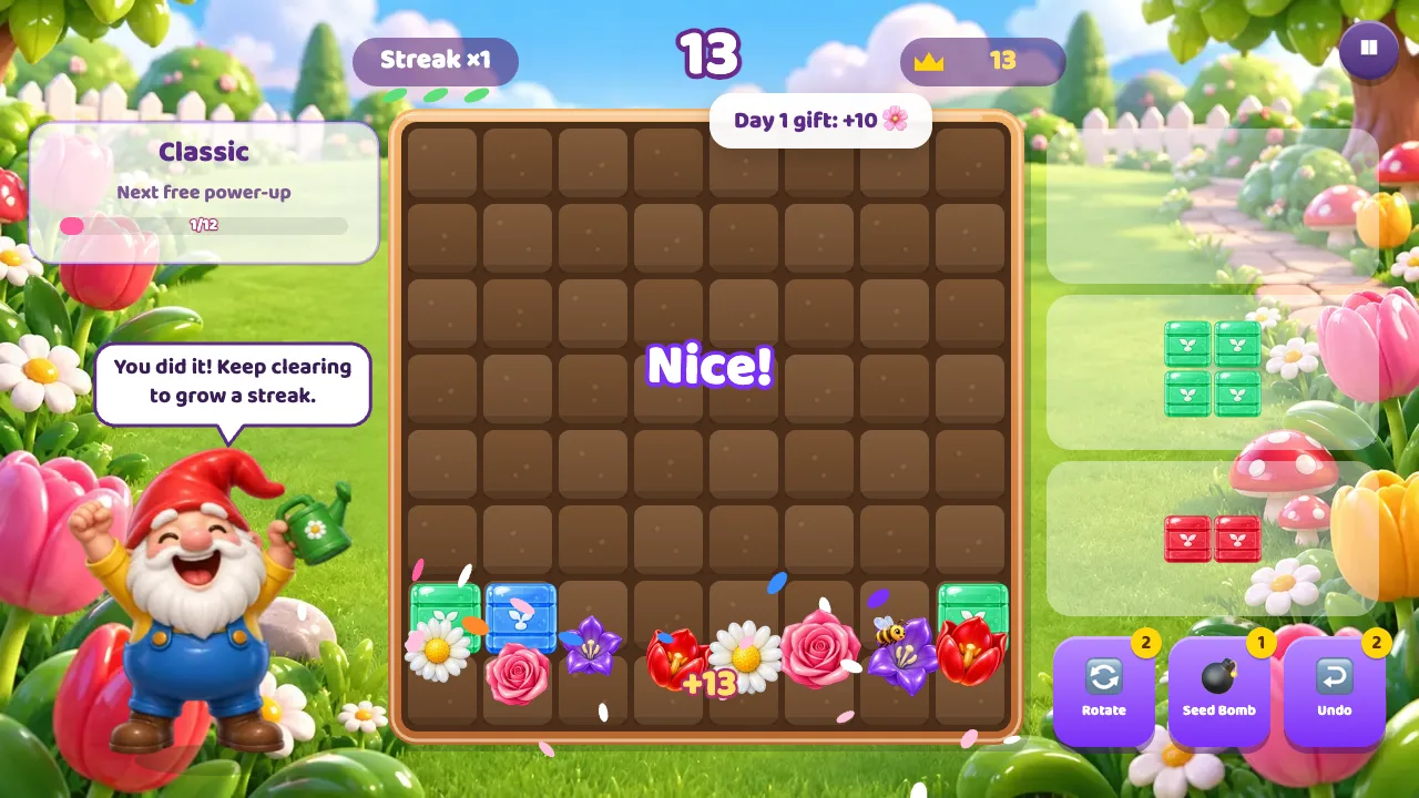Block Bloom gameplay on FunGameHouse