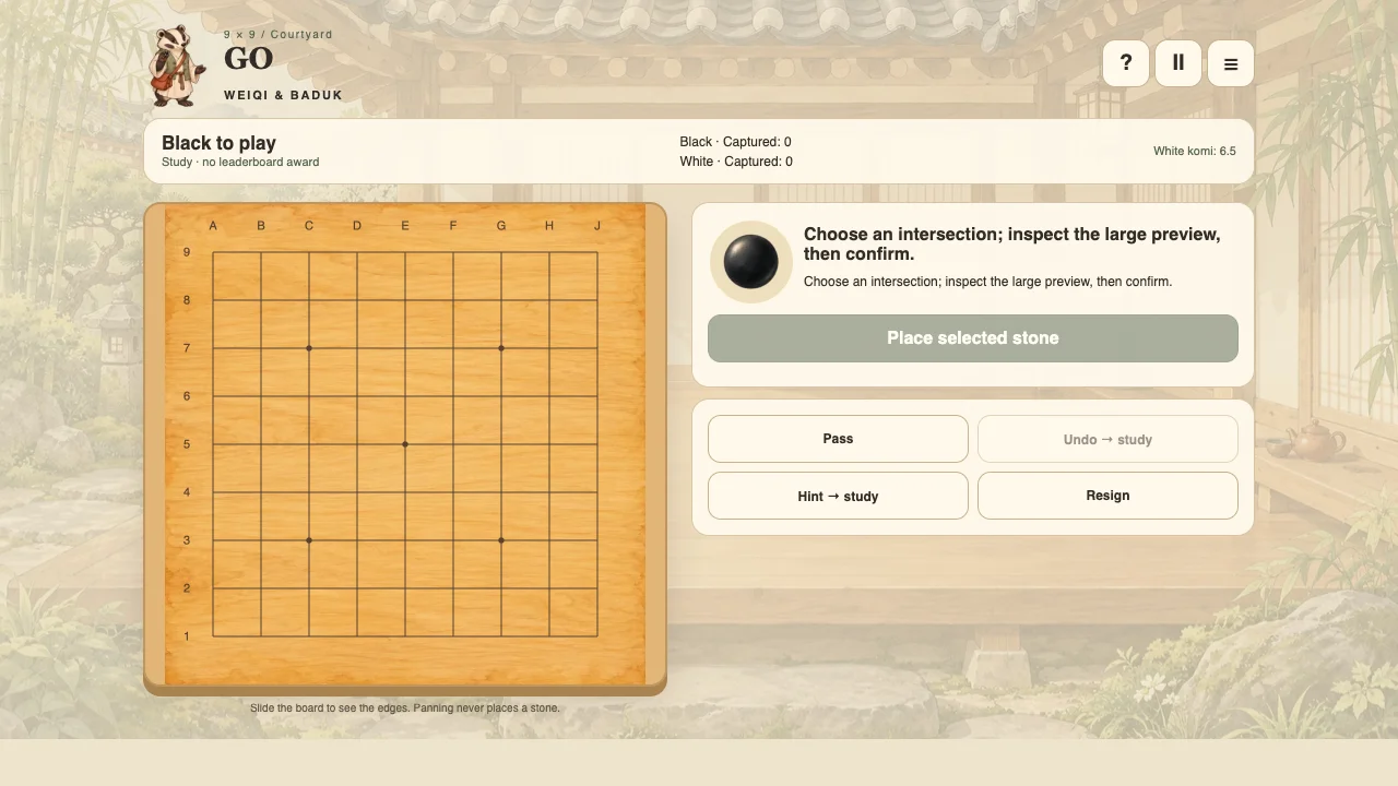 Go: Weiqi & Baduk gameplay on FunGameHouse