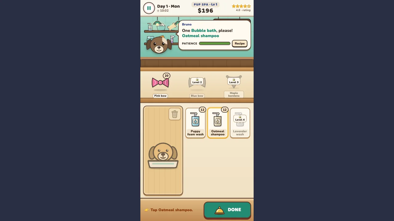 Pup Spa gameplay on FunGameHouse